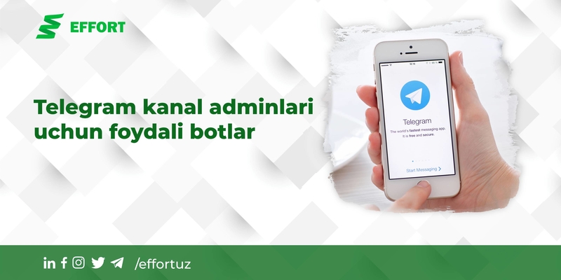 Telegram kanal adminlari uchun foydali botlar