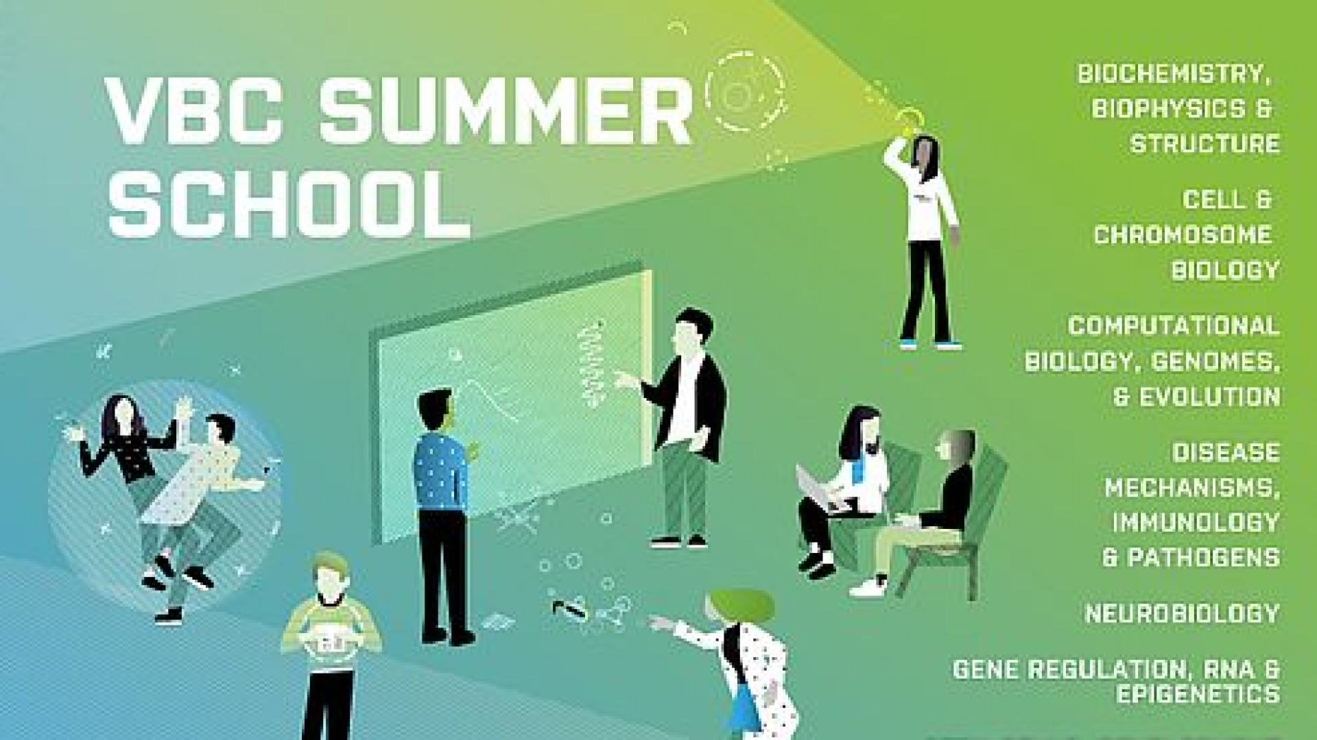 Bakalavr va magistratura talabalariga Yevropanining eng yetakchi tadqiqot markazida 9 haftalik bepul yozgi maktabda o'qish imkonini beruvchi Vienna BioCenter Summer School dasturi. Dastur stipendiyasi - €1,400
