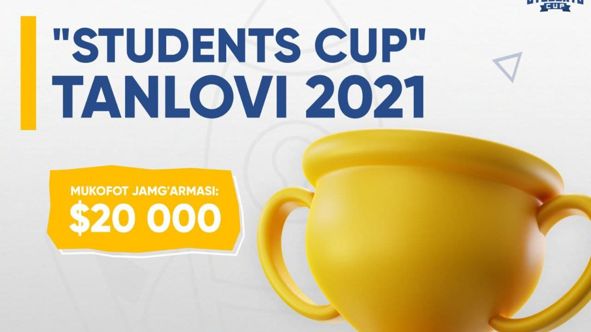 IT Park,  IT akademiyasi va Dubay Future Foundation hamkorligida Respublika boʻylab 20 ta universitet talabalari oʻrtasida  sovrin jamgʻarmasi 20 000 dollar boʻlgan “STUDENTS CUP” 2021 startap loyihalari tanlovi