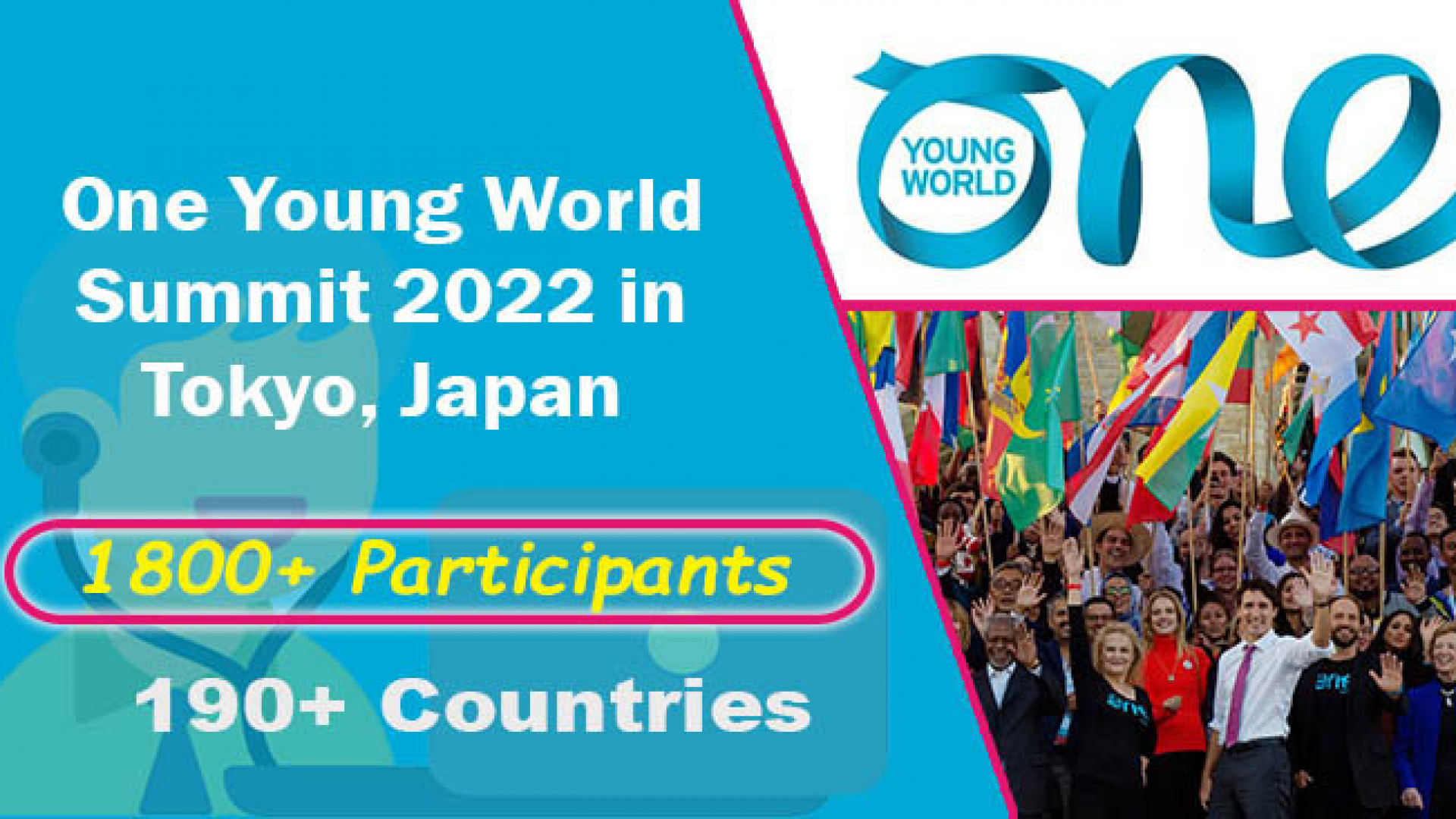 Yaponiyaning Tokio shahrida bo‘lib o‘tadigan One Young World sammitida to‘liq moliyalashtirilgan holda qatnashish imkoniyatini beruvchi Education Scholarship grant dasturi