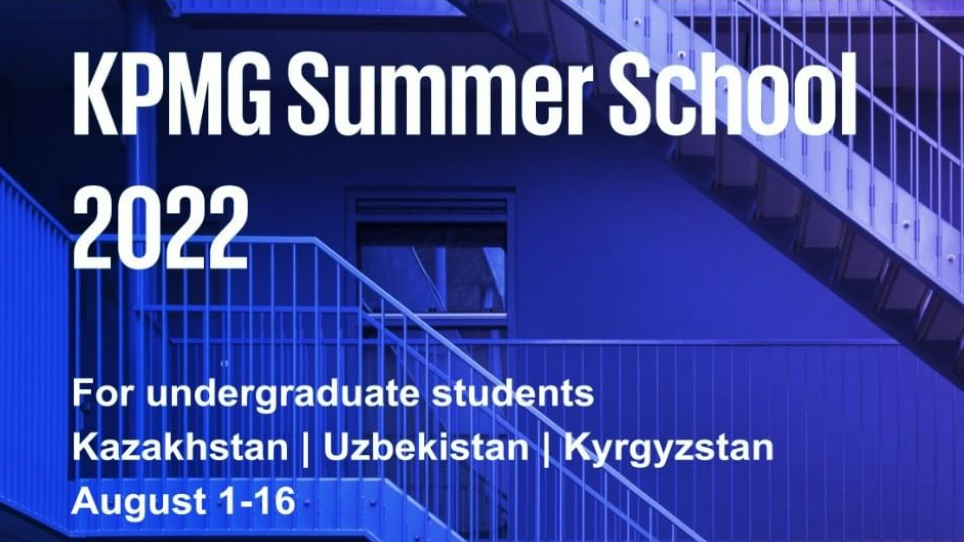 Bakalavr talabalari uchun Germaniya-Qozogʻiston Universiteti tomonidan bepul KPMG Summer School dasturi