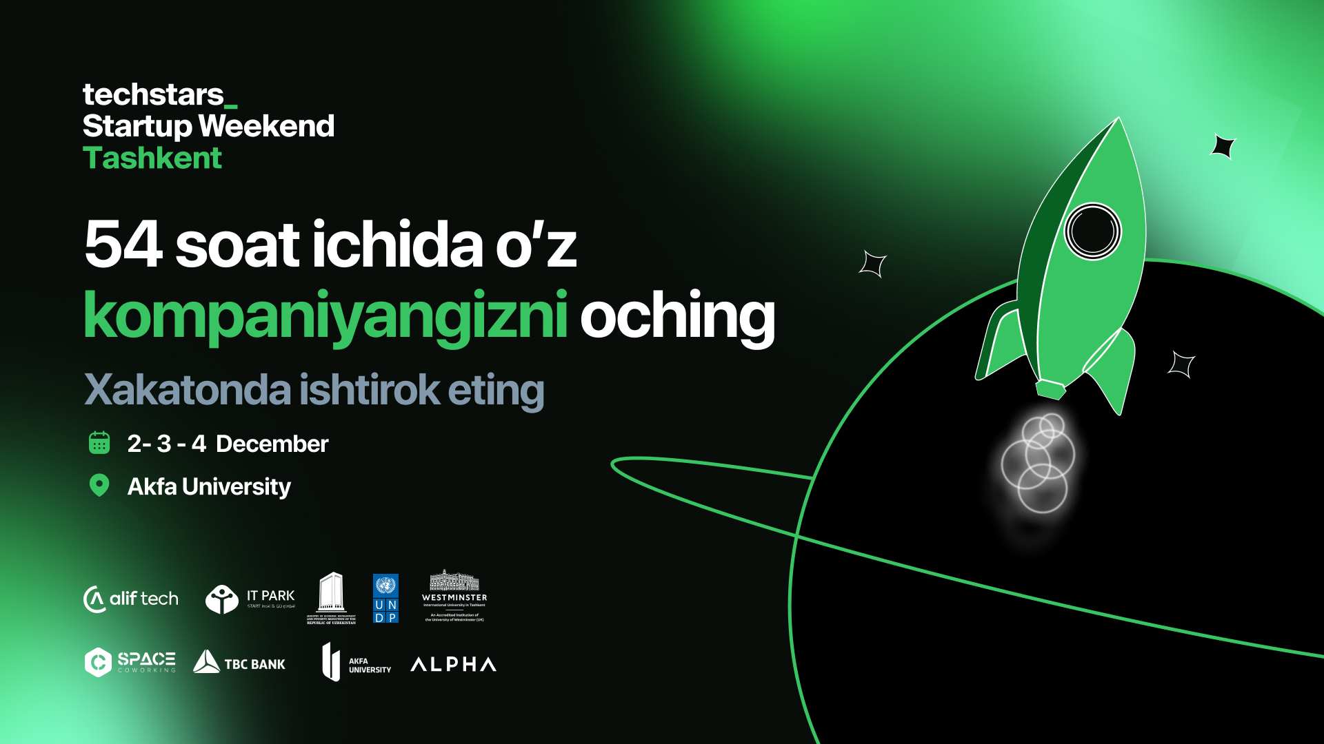 Startup Weekend Toshkent — 2022 tadbiri