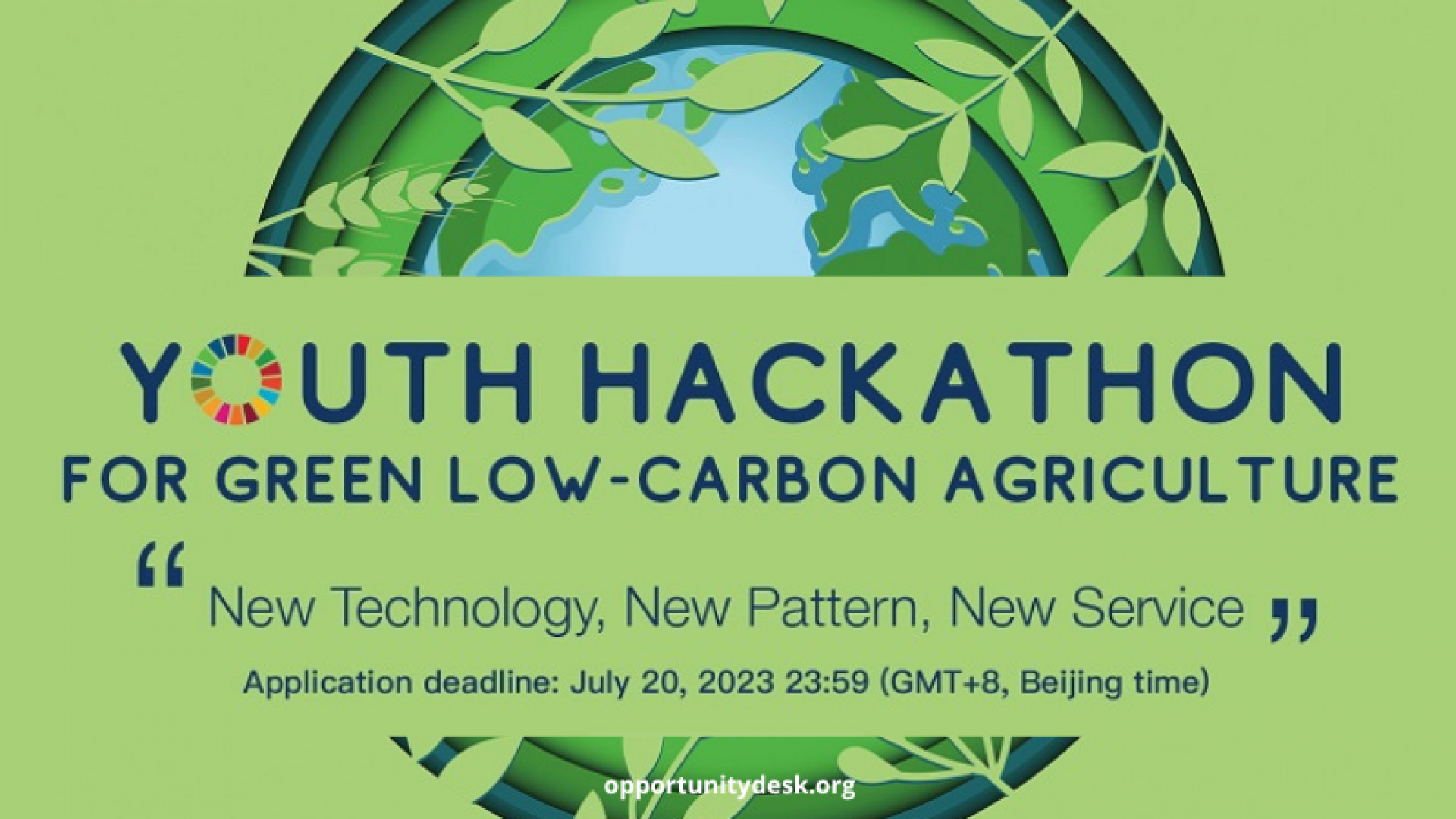 Qishloq xoʻjaligini rivojlantirish va uglerod chiqindilarini kamaytirish boʻyicha xakaton — Youth Hackathon for Green Low-Carbon Agriculture 2023