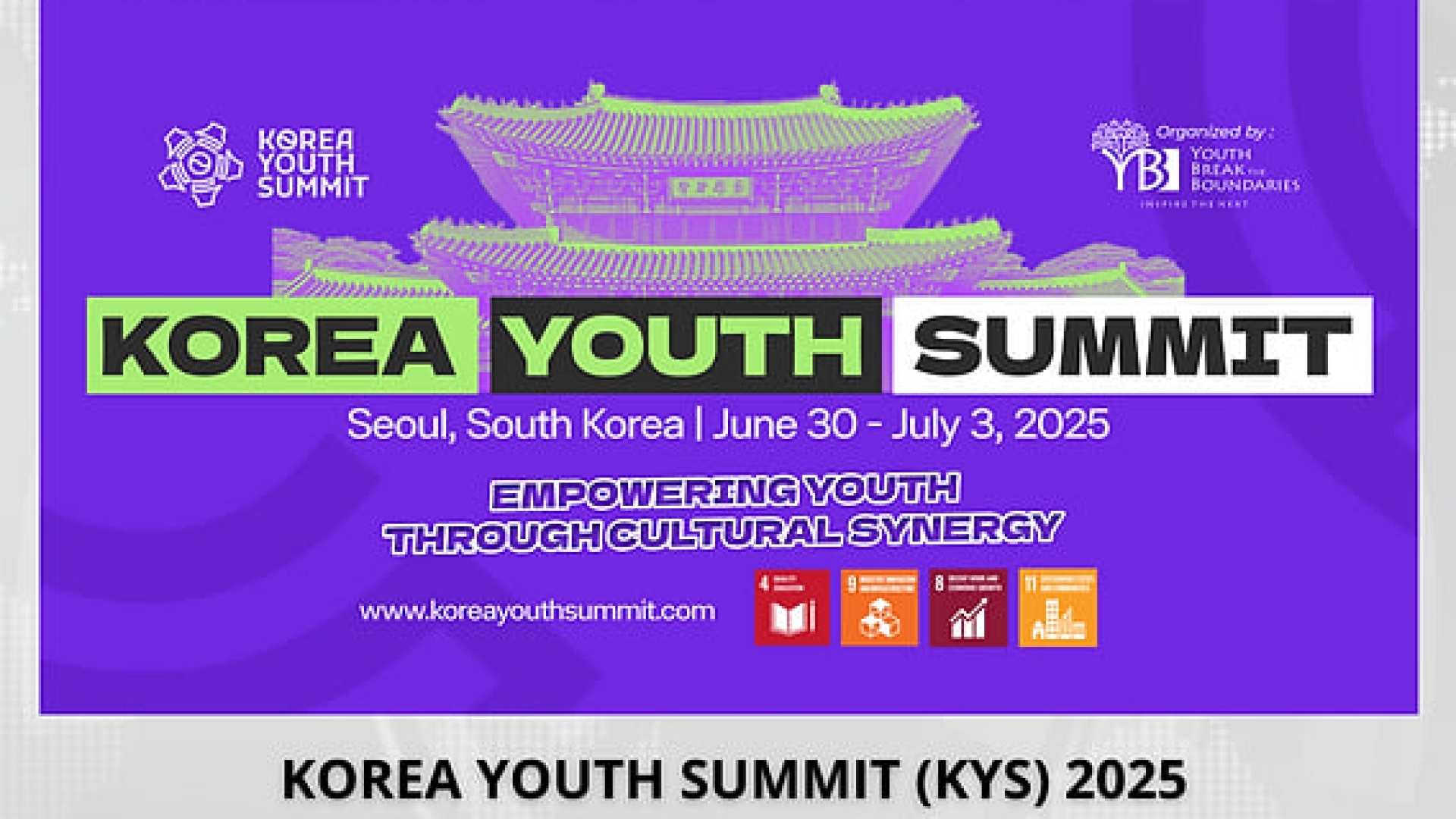 Koreyaning Seul shahrida barcha soha vakillari uchun 4 kunlik xalqaro sammit — Korea Youth Summit 2025